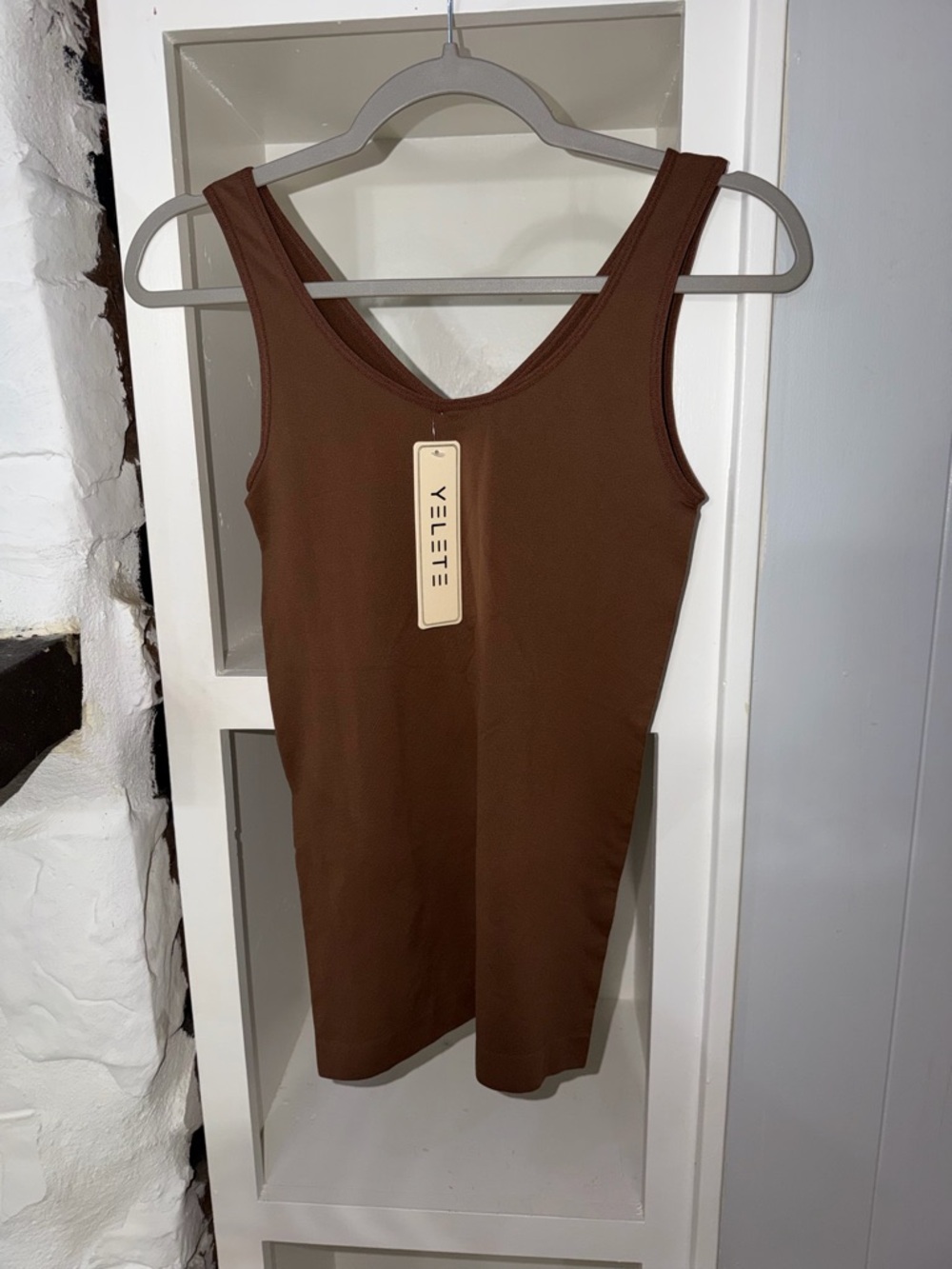 YELETE Brown NWT reversible Tank one size